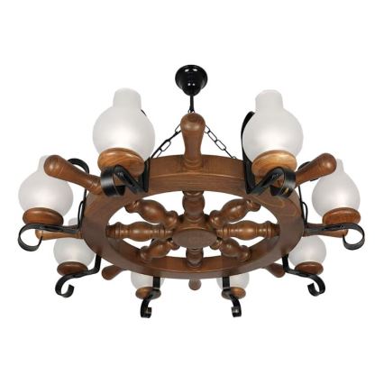 Brilagi - Luster na lancu TIMONA 8xE14/40W/230V bukva/orah