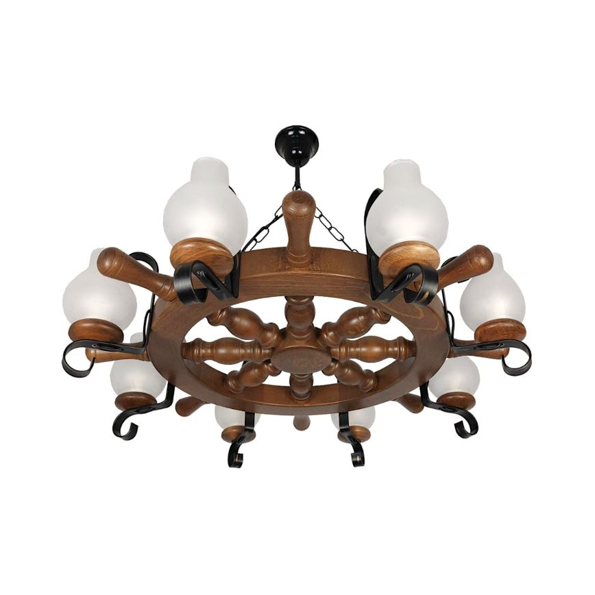 Brilagi - Luster na lancu TIMONA 8xE14/40W/230V bukva/orah