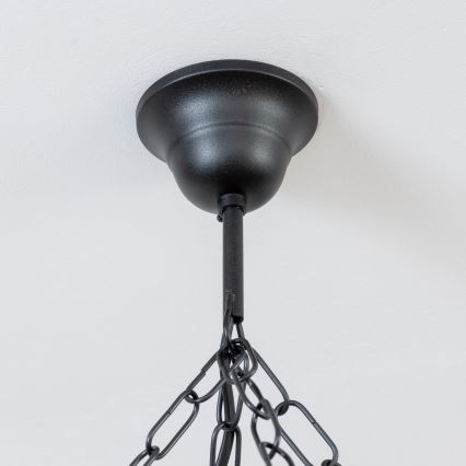 Brilagi - Luster na lancu TIMONA 8xE14/40W/230V Ø 70 cm buk/orah