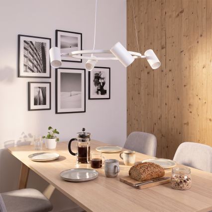 BRILAGI - Luster na lanku SELE 4xGU10/30W/230V bijela