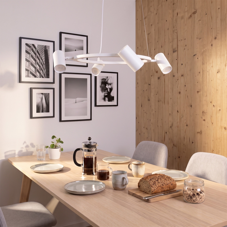 BRILAGI - Luster na lanku SELE 4xGU10/30W/230V bijela