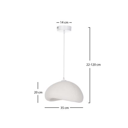 Brilagi - Luster na lanku WABI SABI 1xE27/40W/230V pr. 35 cm bijela