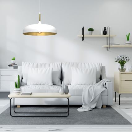 Brilagi - Luster na sajli ABRAHAM 1xE27/60W/230V pr. 45 cm bijela