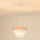 Brilagi - Luster na sajli ALASKA LUNETA 1xE27/15W/230V pr. 25 cm siva/krem