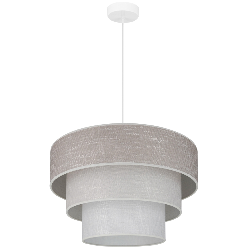 Brilagi - Luster na sajli ALASKA LUNETA 1xE27/15W/230V pr. 45 cm siva/krem