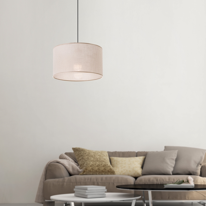 Brilagi - Luster na sajli ANTHONY 1xE27/60W/230V hrast/bež