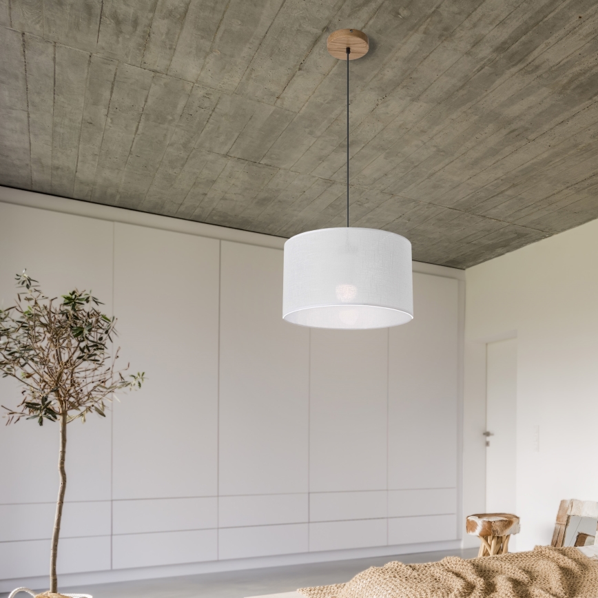 Brilagi - Luster na sajli ANTHONY 1xE27/60W/230V hrast/bijela