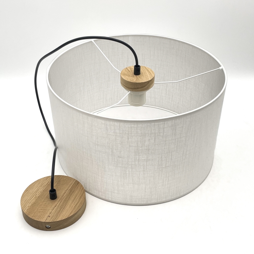 Brilagi - Luster na sajli ANTHONY 1xE27/60W/230V hrast/bijela