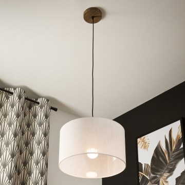 Brilagi - Luster na sajli ANTHONY 1xE27/60W/230V hrast/bijela