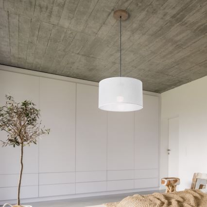 Brilagi - Luster na sajli ANTHONY 1xE27/60W/230V hrast/bijela