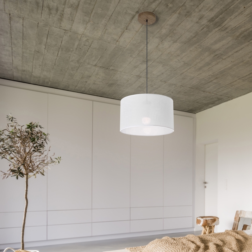 Brilagi - Luster na sajli ANTHONY 1xE27/60W/230V hrast/bijela