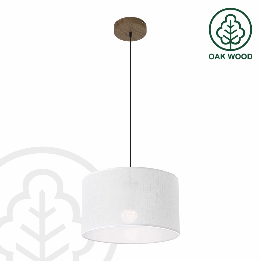 Brilagi - Luster na sajli ANTHONY 1xE27/60W/230V hrast/bijela