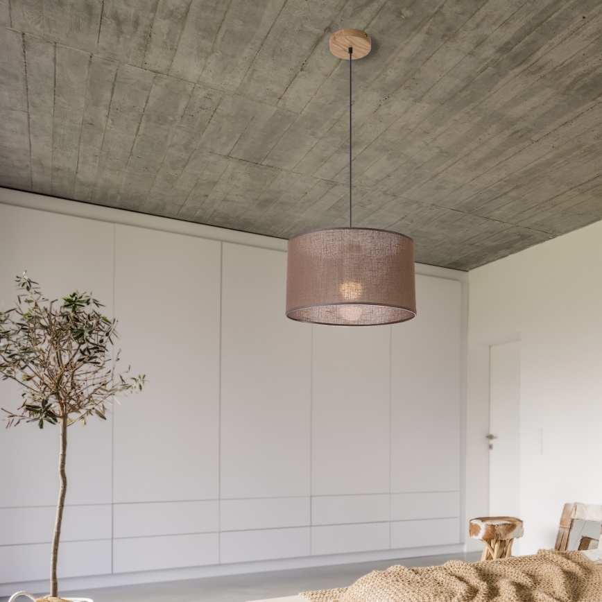 Brilagi - Luster na sajli ANTHONY 1xE27/60W/230V hrast/smeđa