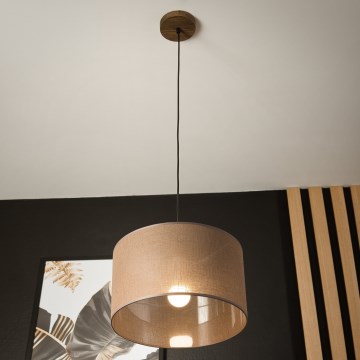 Brilagi - Luster na sajli ANTHONY 1xE27/60W/230V hrast/smeđa
