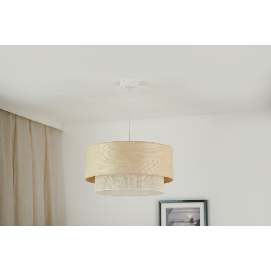 Brilagi - Luster na sajli ARIZONA BOHO 1xE27/15W/230V pr. 45 cm bež/bijela