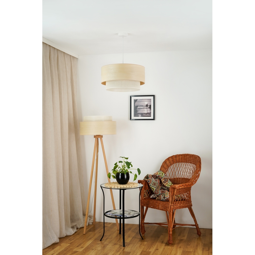 Brilagi - Luster na sajli ARIZONA BOHO 1xE27/15W/230V pr. 45 cm bež/bijela