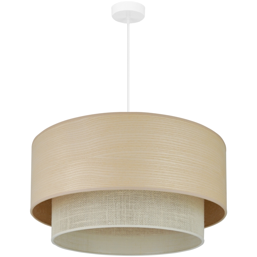 Brilagi - Luster na sajli ARIZONA BOHO 1xE27/15W/230V pr. 60 cm bež/bijela