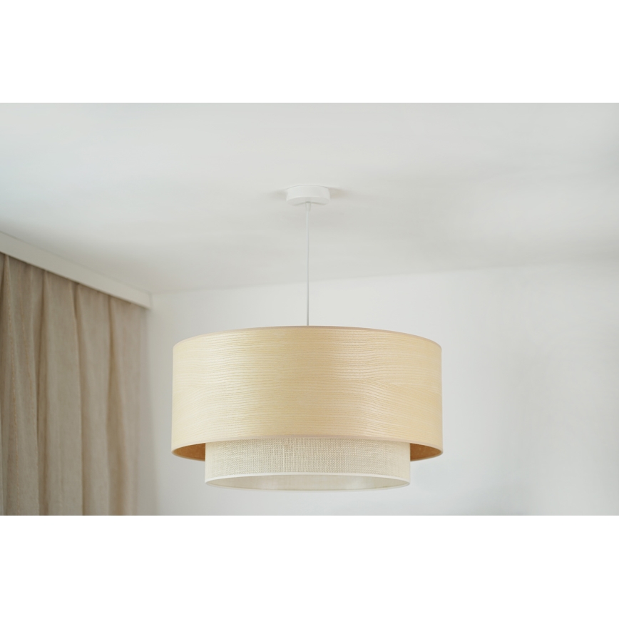 Brilagi - Luster na sajli ARIZONA BOHO 1xE27/15W/230V pr. 60 cm bež/bijela