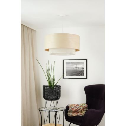 Brilagi - Luster na sajli ARIZONA BOHO 1xE27/15W/230V pr. 60 cm bež/bijela