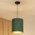 Brilagi - Luster na sajli BOSTON ROLLER 1xE27/15W/230V pr. 21 cm slama zelena/zlatna