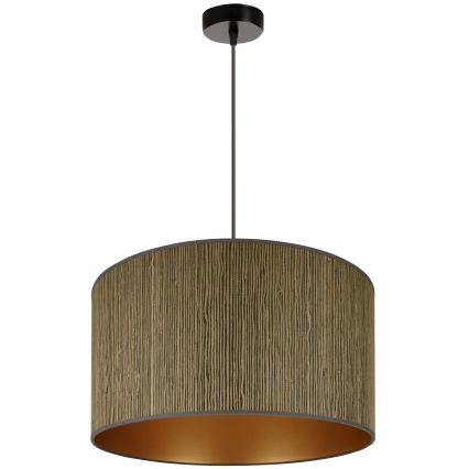 Brilagi - Luster na sajli BOSTON ROLLER 1xE27/15W/230V pr. 45 cm slama smeđa/zlatna