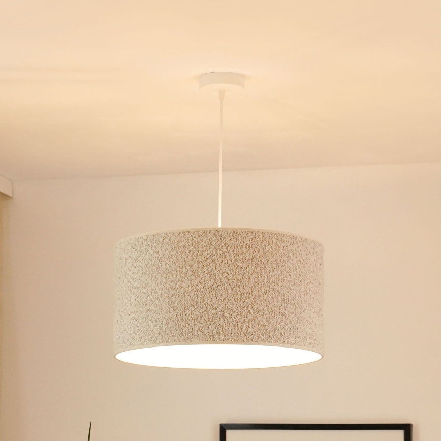 Brilagi - Luster na sajli BOUCLE ROLLER 1xE27/15W/230V pr. 45 cm krem