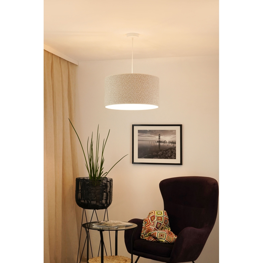 Brilagi - Luster na sajli BOUCLE ROLLER 1xE27/15W/230V pr. 45 cm krem