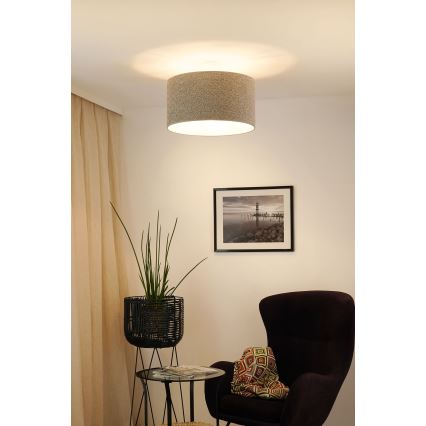 Brilagi - Luster na sajli BOUCLE ROLLER 1xE27/15W/230V pr. 45 cm siva