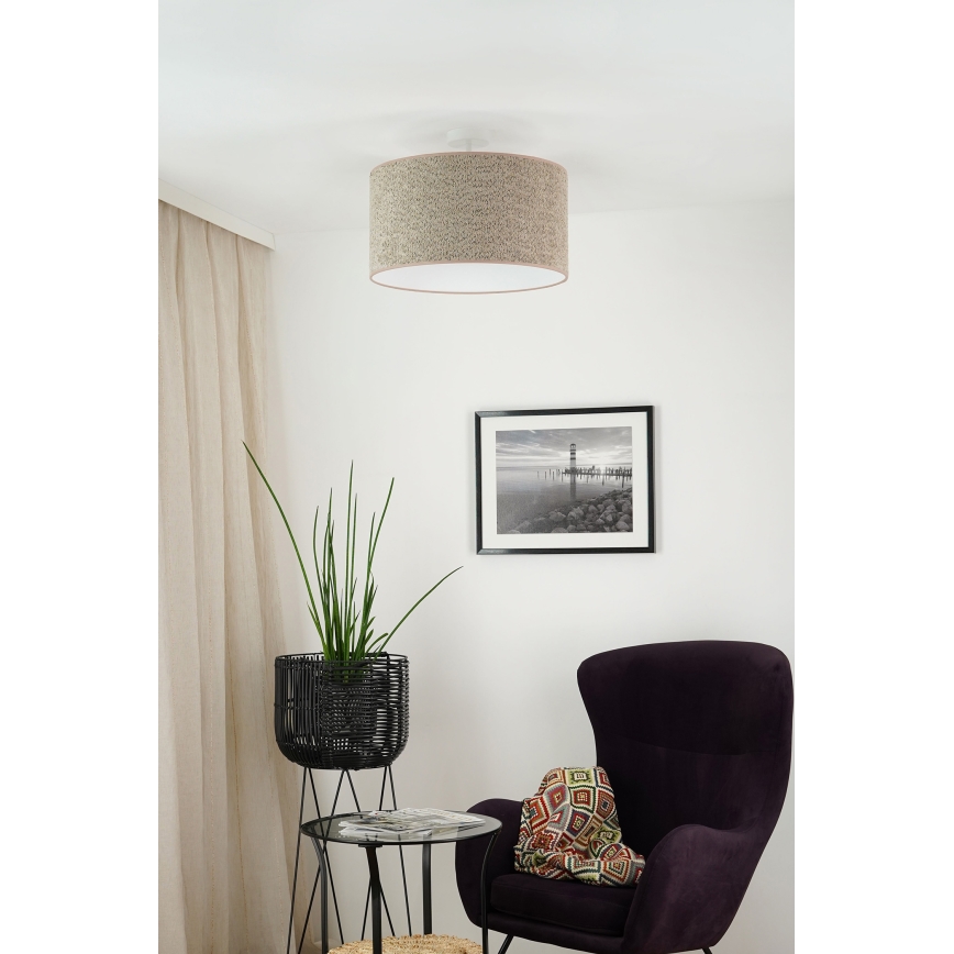 Brilagi - Luster na sajli BOUCLE ROLLER 1xE27/15W/230V pr. 45 cm smeđa