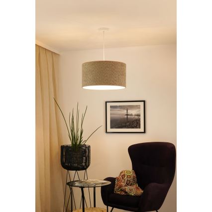 Brilagi - Luster na sajli BOUCLE ROLLER 1xE27/15W/230V pr. 50 cm smeđa