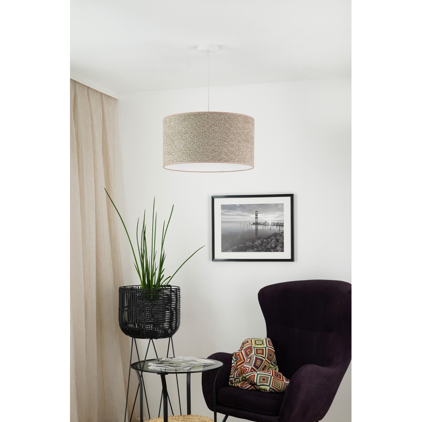 Brilagi - Luster na sajli BOUCLE ROLLER 1xE27/15W/230V pr. 50 cm smeđa