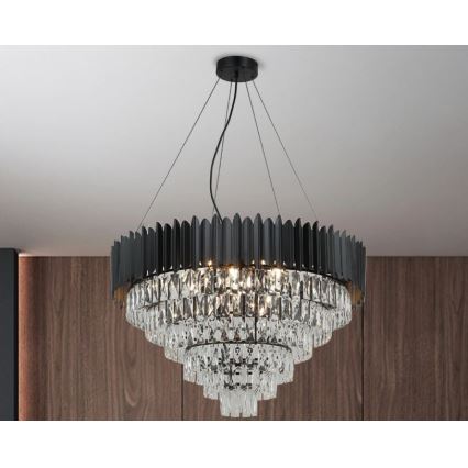 Brilagi - Luster na sajli CARLOS 11xE14/40W/230V Ø 80 cm