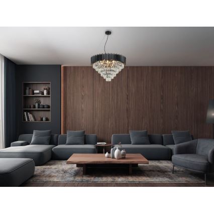 Brilagi - Luster na sajli CARLOS 11xE14/40W/230V Ø 80 cm