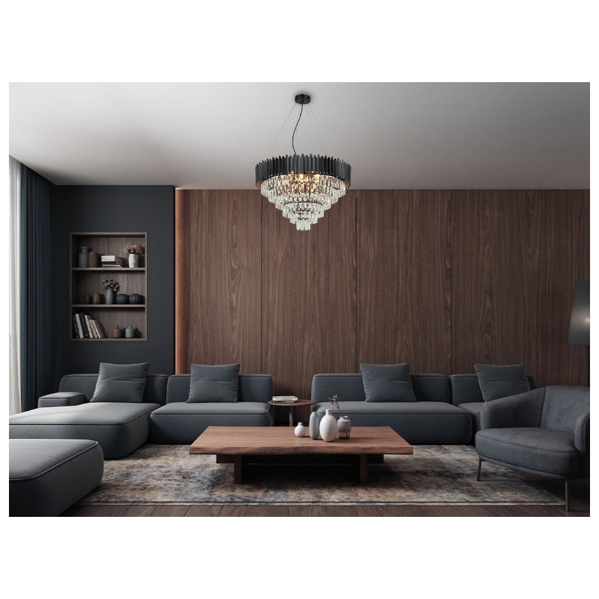 Brilagi - Luster na sajli CARLOS 11xE14/40W/230V Ø 80 cm