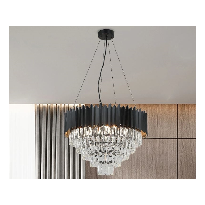 Brilagi - Luster na sajli CARLOS 9xE14/40W/230V Ø 60 cm
