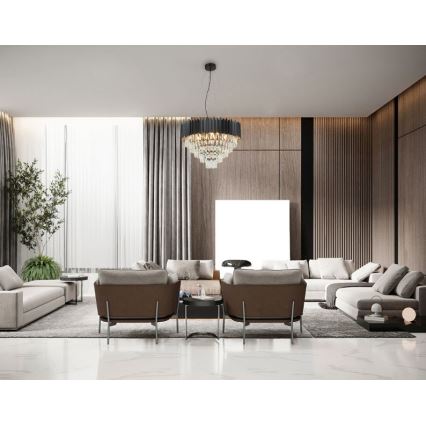 Brilagi - Luster na sajli CARLOS 9xE14/40W/230V Ø 60 cm