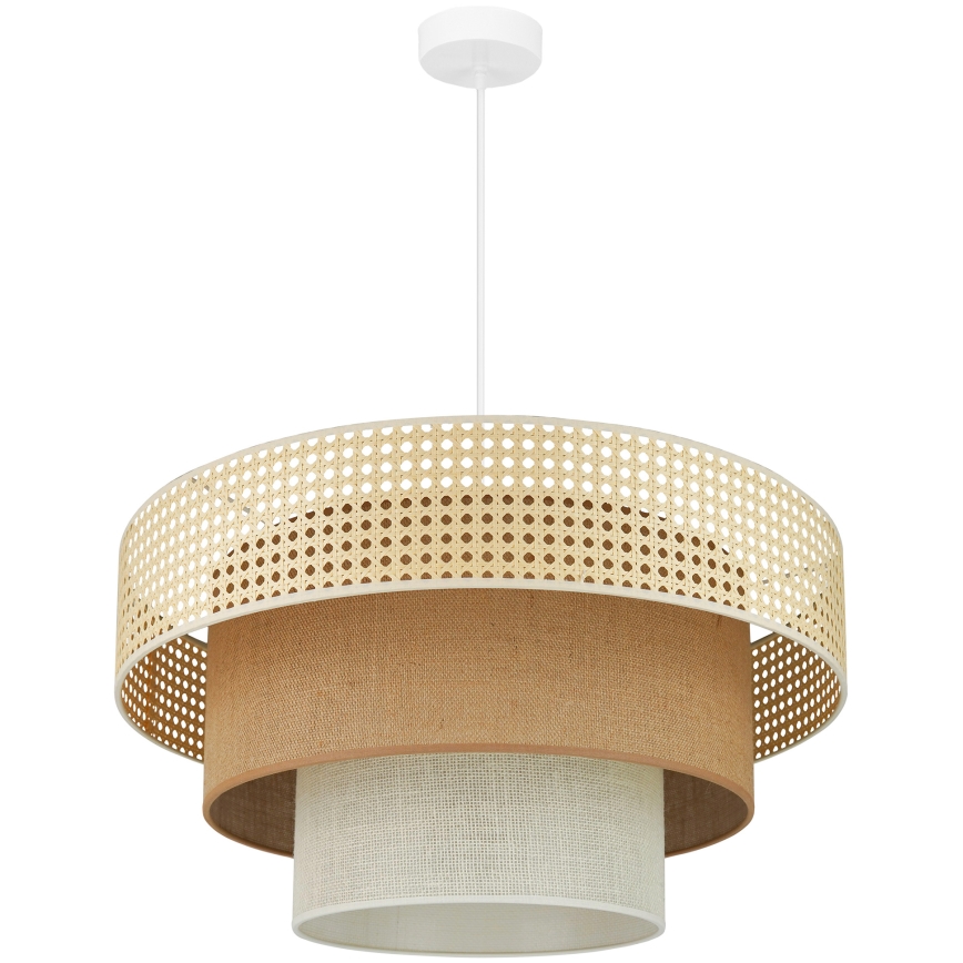 Brilagi - Luster na sajli CEDAR LUNETA 1xE27/15W/230V pr. 60 cm bež/smeđa/krem