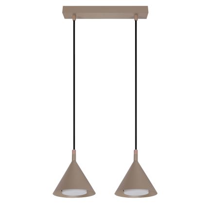 Brilagi - Luster na sajli CONE DOUBLE 2xGX53/15W/230V bež