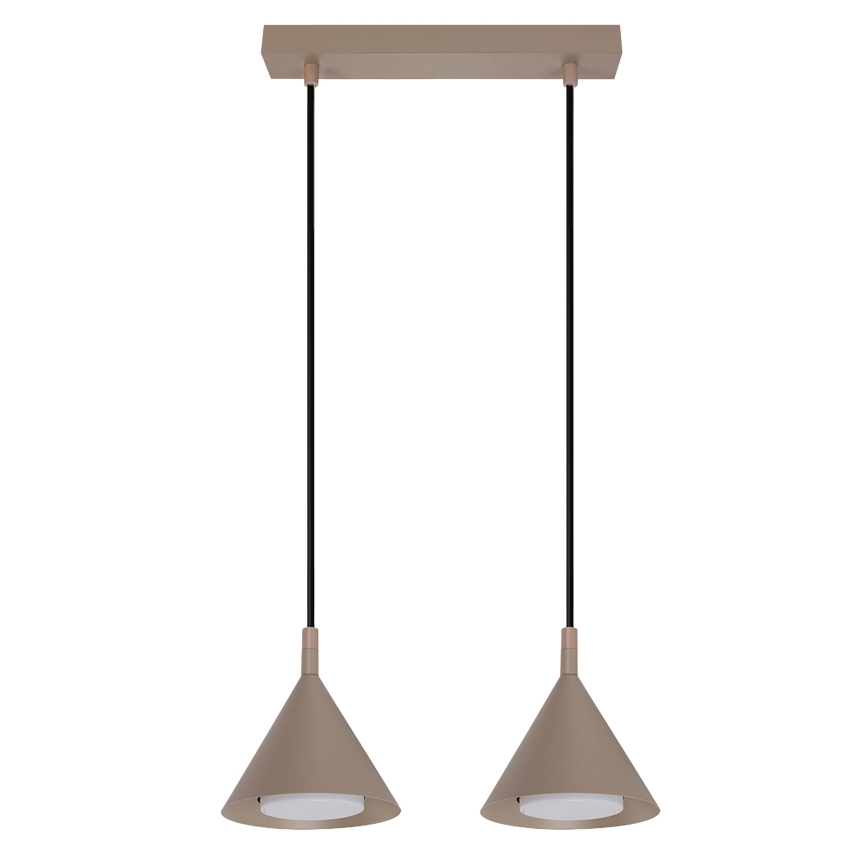 Brilagi - Luster na sajli CONE DOUBLE 2xGX53/15W/230V bež