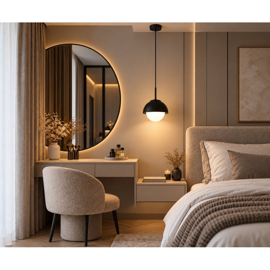 BRILAGI - Luster na sajli COSMO 1xE27/60W/230V promjer 18 cm crni
