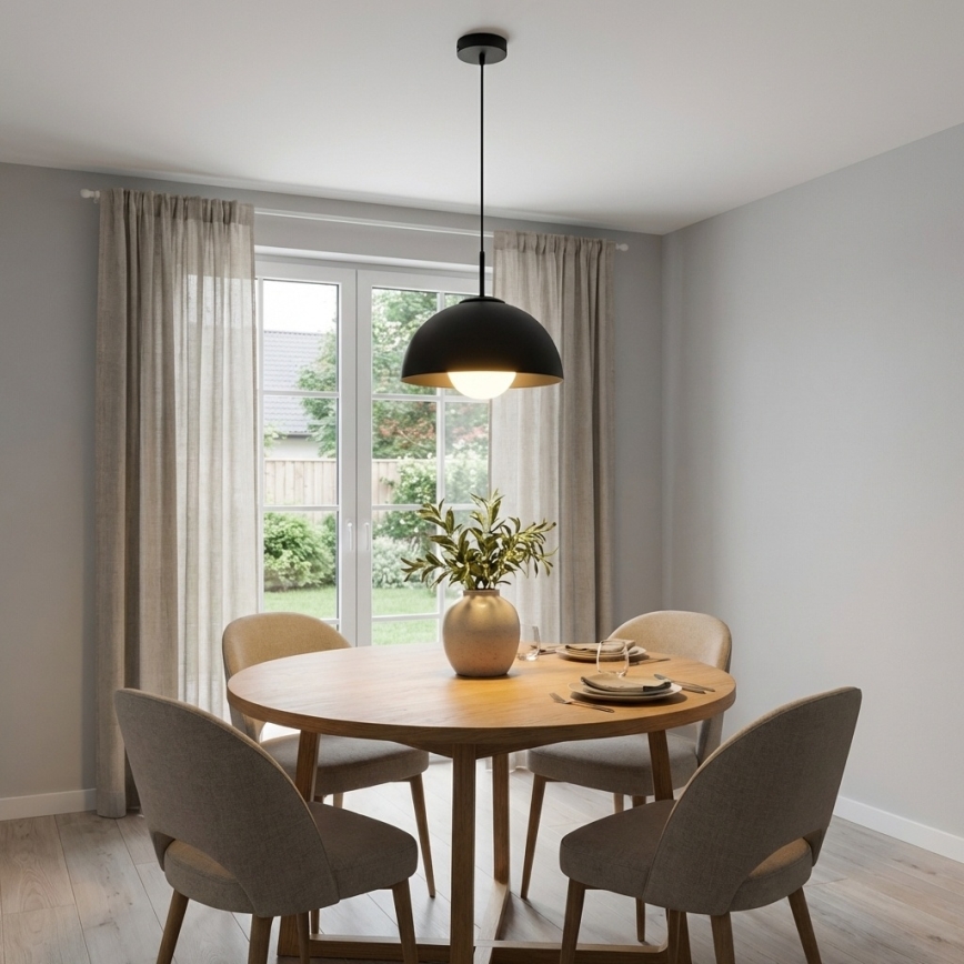 BRILAGI - Luster na sajli COSMO 1xE27/60W/230V, promjer 30 cm, crni