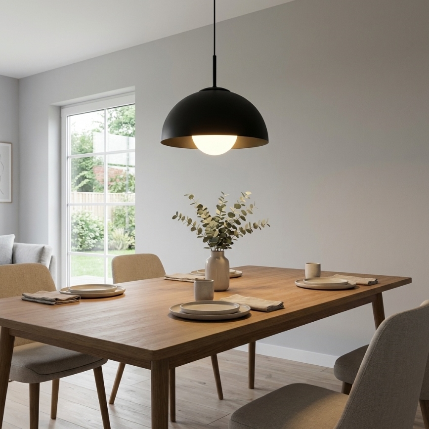 BRILAGI - Luster na sajli COSMO 1xE27/60W/230V, promjer 30 cm, crni