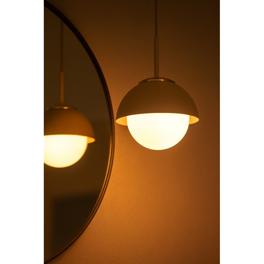 Brilagi - Luster na sajli COSMO 1xE27/60W/230V Ø 18 cm bež/zlatna