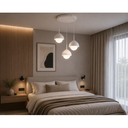 BRILAGI - Luster na sajli COSMO 3xE27/60W/230V bijela