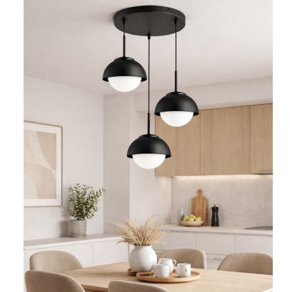 BRILAGI - Luster na sajli COSMO 3xE27/60W/230V crna