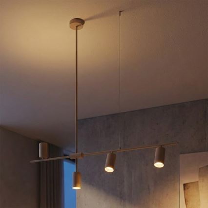 Brilagi - Luster na sajli CRANE 4xGU10/30W/230V bež