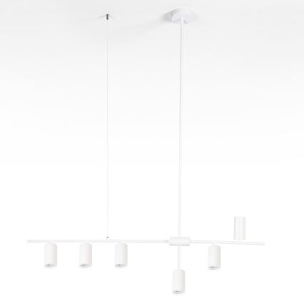 Brilagi - Luster na sajli CRANE 6xGU10/30W/230V bijela