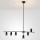 Brilagi - Luster na sajli CRANE 6xGU10/30W/230V crna