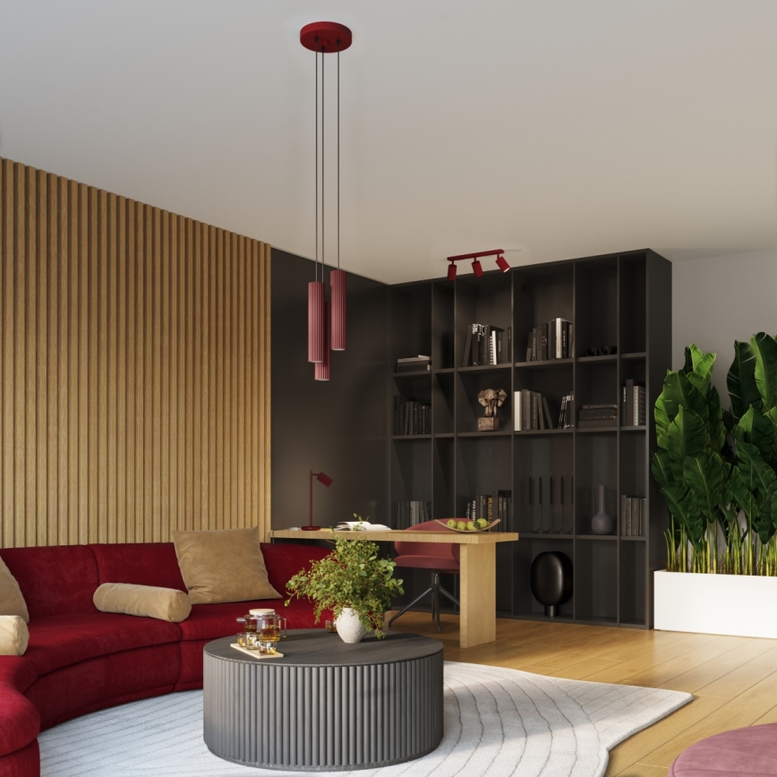 Brilagi - Luster na sajli CRESTO 1xGU10/10W/230V bordo