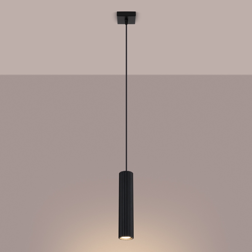Brilagi - Luster na sajli CRESTO 1xGU10/10W/230V crna